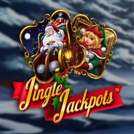 Jingle Jackpots online game logo by Dragon Gaming on spinorhinocasino.gr.com