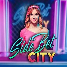 Side Bet City slot visual from Evolution available on spinorhinocasino.gr.com