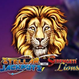 Play the Stellar Jackpots with Serengeti Lions slot by Lightning Box Game on Spinorhino Casino