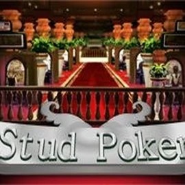 Stud Poker 3D slot logo by iSoftBet at Spinorhino Casino
