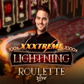 XXXtreme Lightning Roulette slot logo by Evolution at Spinorhino Casino
